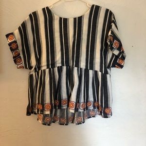 Anthropologie Crop Blouse
